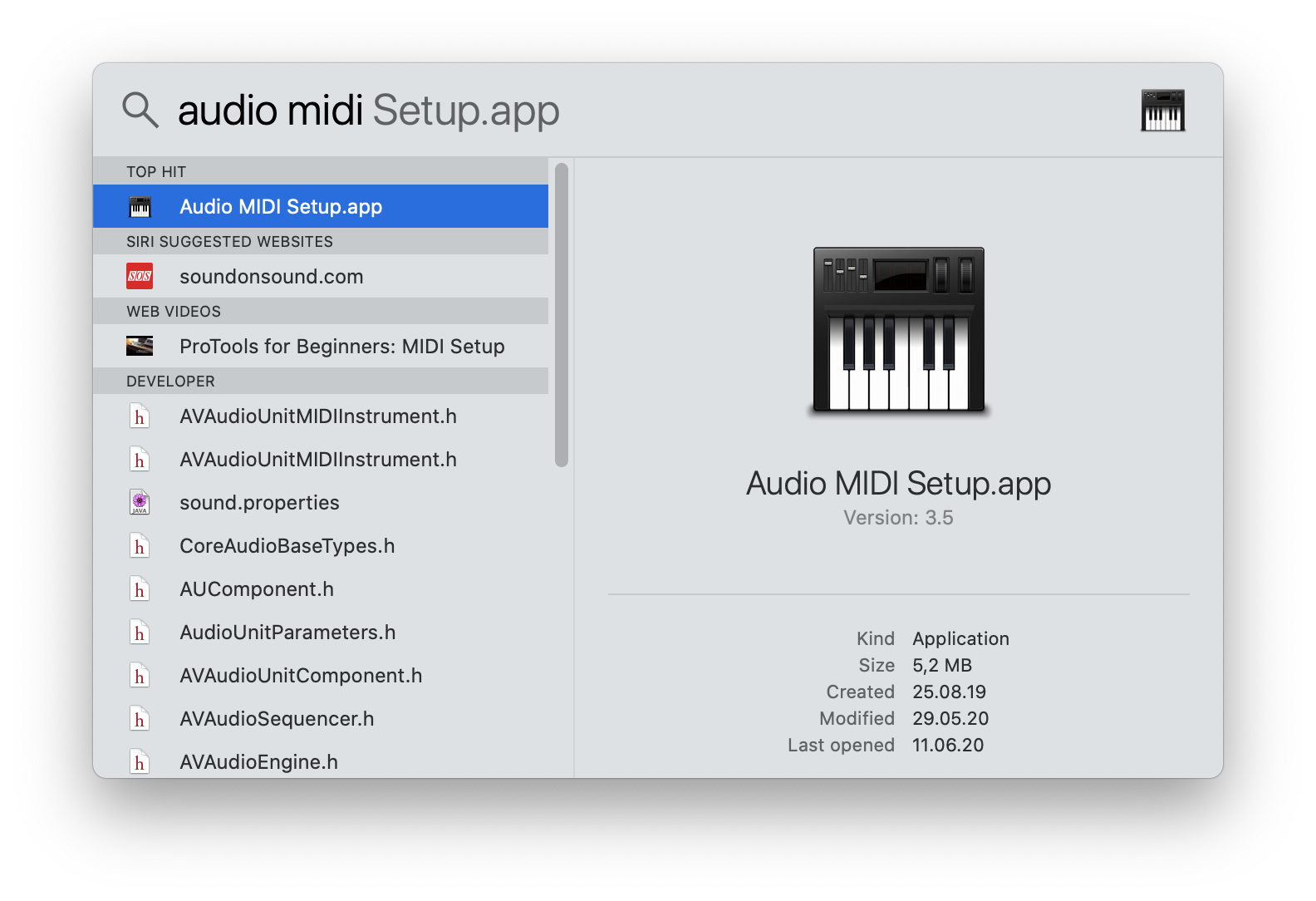 Midi app launch