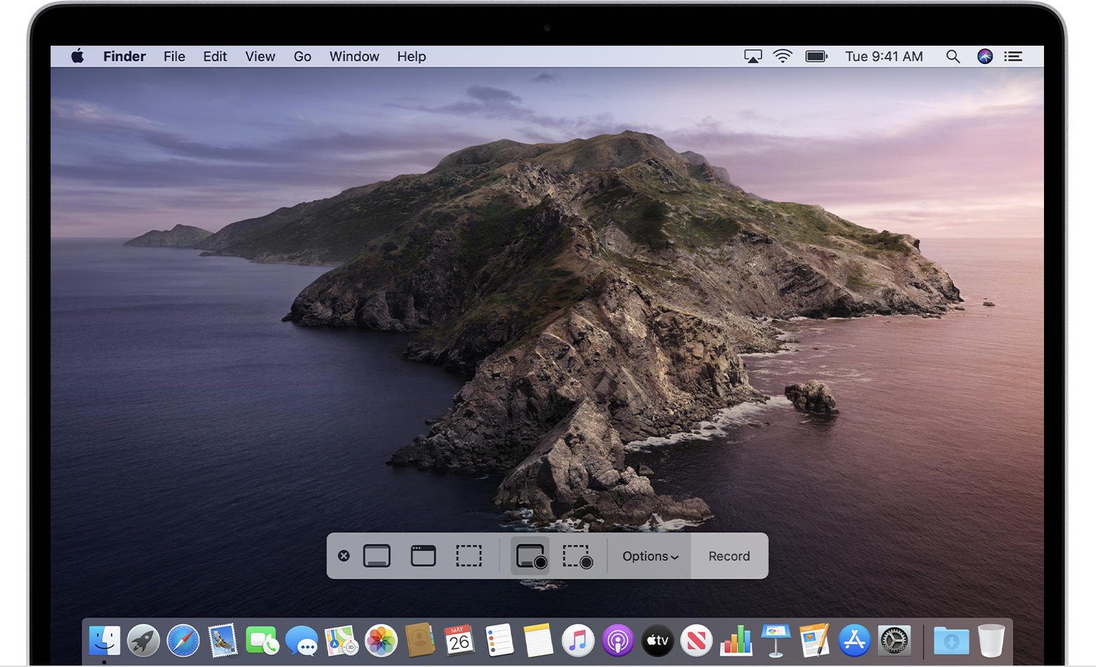 Entire screen