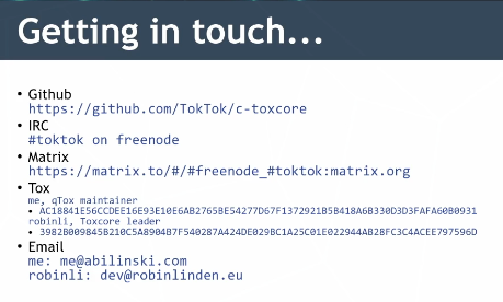 Getting in touch