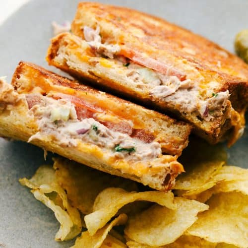 Tuna melt toast / baguette